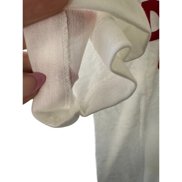 Vintage 80's DANNON Yogurt White Single Stitch Short Sleeve T-Shirt Medium NEW - Picture 8 of 8